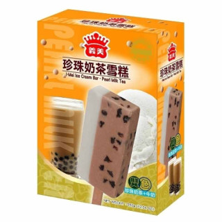 Helado con té negro y perlas de tapioca - Paleta