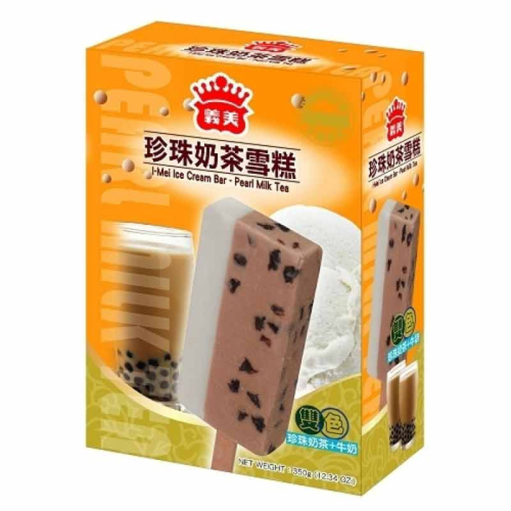 Helado con té negro y perlas de tapioca - Paleta